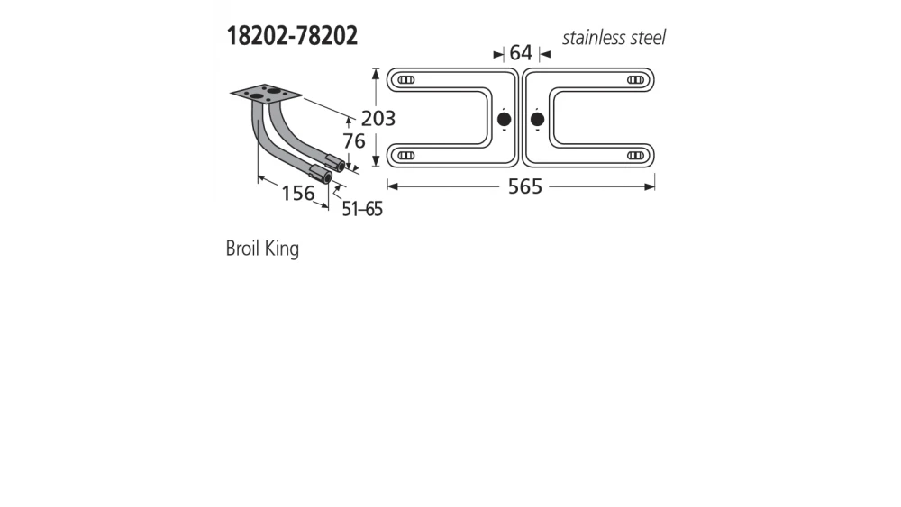 18202-78202 BBQ Burners - Sterling 1 18202-78202 BBQ Burners - Sterling