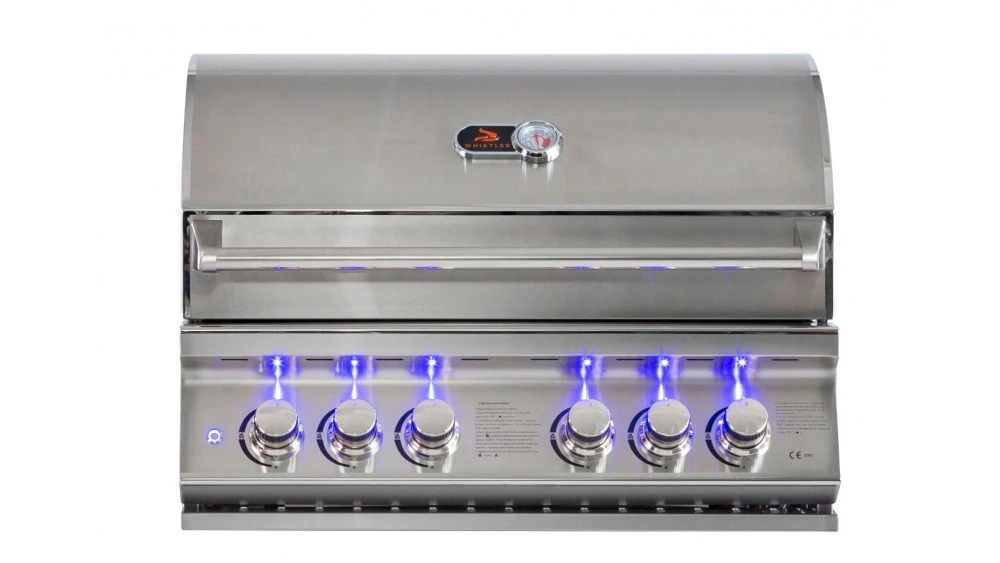 Whistler Grills - Burford 4 Built In Gas BBQ - Free Cover & Rotisserie 1 Whistler Grills - Burford 4 Built In Gas BBQ - Free Cover & Rotisserie