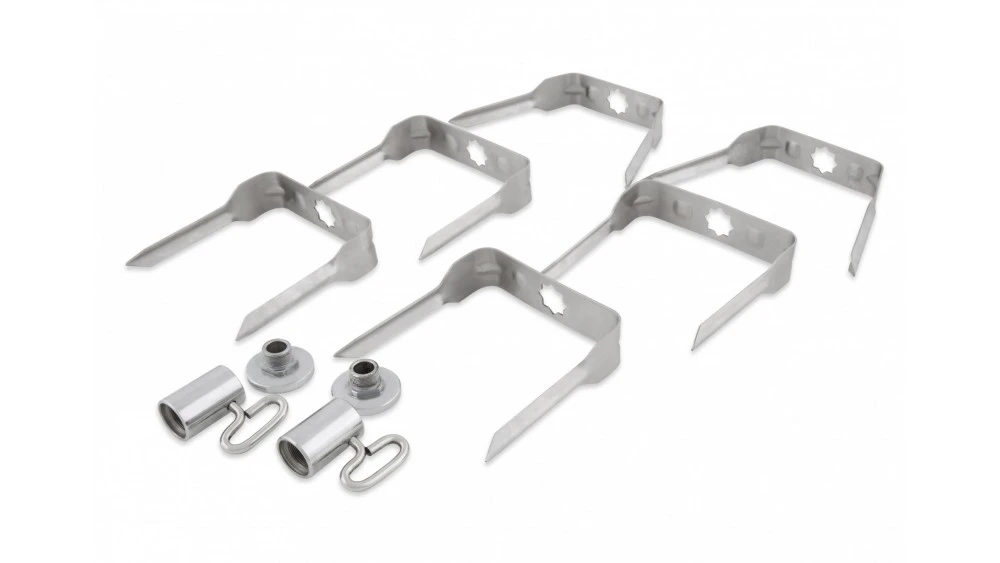 Broil King Stainless Steel Mega Spit Forks - 50500 1 Broil King Stainless Steel Mega Spit Forks - 50500