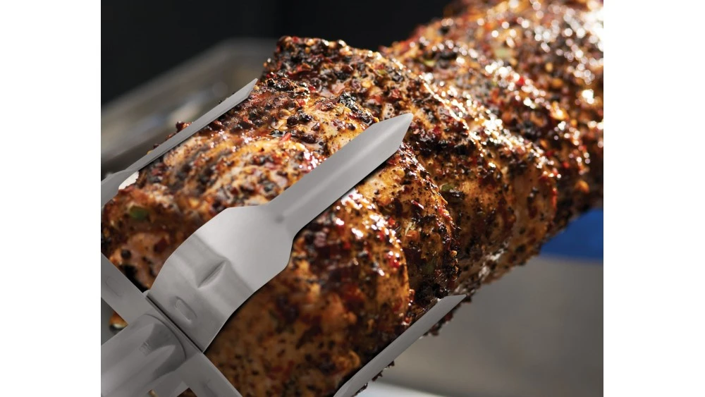 Broil King Stainless Steel Mega Spit Forks - 50500 3 Broil King Stainless Steel Mega Spit Forks - 50500 - Image 3