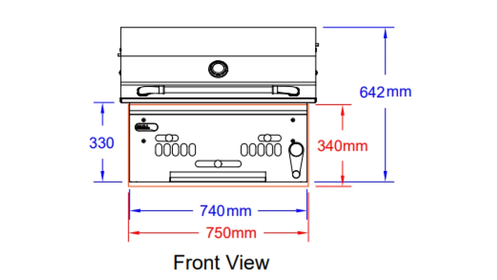 Bull Bison Built In Charcoal BBQ 4 Bull Bison Built In Charcoal BBQ - Image 4