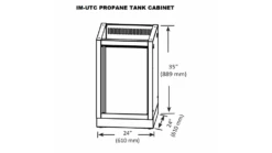 Napoleon Oasis 400 - PRO825 - Island Gas BBQ - Free Rotisserie -Cadac Shop IM UTC20PROPANE20TANK20CABINET 1000x563 1