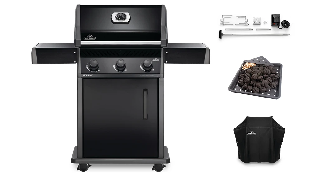 Napoleon Rogue R425PK-1-GB Gas BBQ - Free Cover & Accessories 1 Napoleon Rogue R425PK-1-GB Gas BBQ - Free Cover & Accessories
