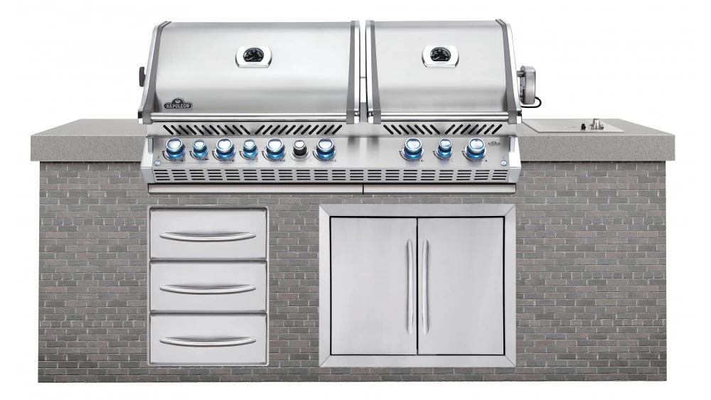 Napoleon Prestige BIPRO825RBIPSS-3-GB-3 Built In Gas BBQ - Free Rotisserie And Cover 2 Napoleon Prestige BIPRO825RBIPSS-3-GB-3 Built In Gas BBQ - Free Rotisserie And Cover - Image 2