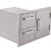 Whistler Grills Stainless Steel Door And Double Drawer Combo