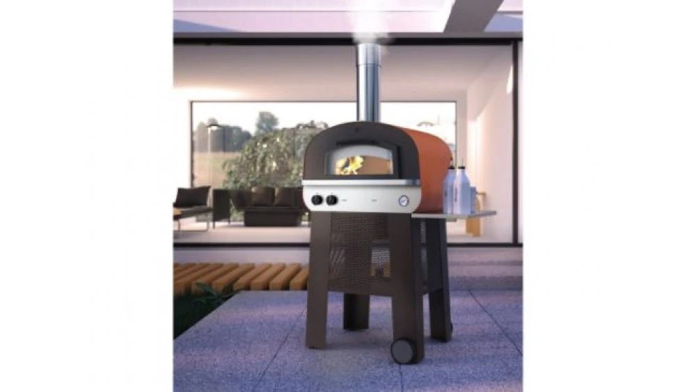 Fontana - Piero Gas & Wood Fire Oven With Trolley 3 Fontana - Piero Gas & Wood Fire Oven With Trolley - Image 3