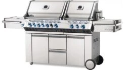 Napoleon Prestige PRO825RSBIPSS-3-GB Gas BBQ - Free Rotisserie And Cover -Cadac Shop pro 825 angled lights on 1000x563 1